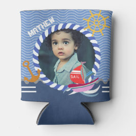 Fun Boats Foto Blue Can Cooler Dosenkühler