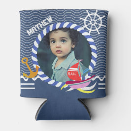 Fun Boats Foto Navy Blue Can Cooler Dosenkühler