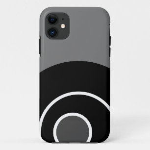 Fun Bold Gray Schwarz-weiß Moderne Kunst Case-Mate iPhone Hülle