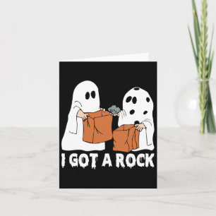 Fun Boo Ghost Beängstigend Got ich Rock Halloween Karte