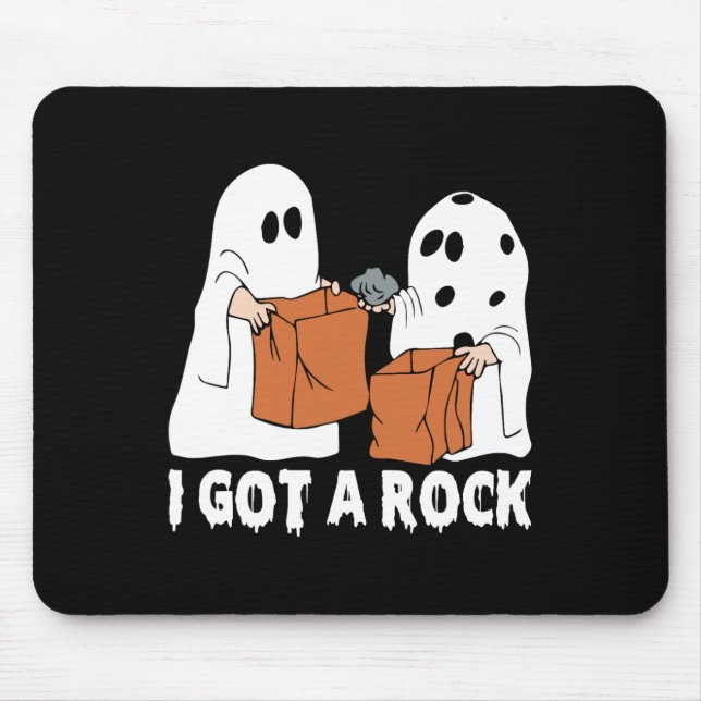 Fun Boo Ghost Beängstigend Got ich Rock Halloween Mousepad (Vorne)