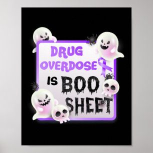Fun-Boo-Halloween-Ghost-Medikamentenüberdosis ist Poster