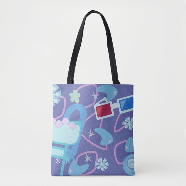 Fun Boomerangs 3-D Brillen Fifties Retro Muster (Vorderseite)