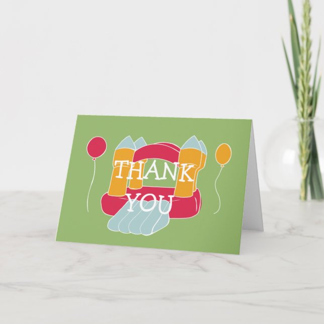 Fun Bounce House Helle Danke, dass Sie sich die Ka Karte (Vorderseite)