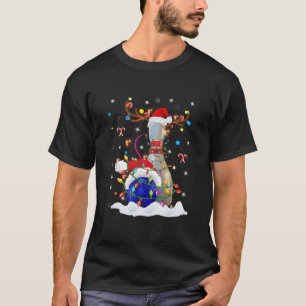 Fun Bowling Ball Weihnachts Bowling Button Weihnac T-Shirt