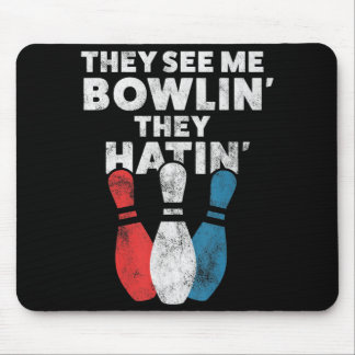 Fun Bowling Geschenk für Männer Frauen oder Vater Mousepad