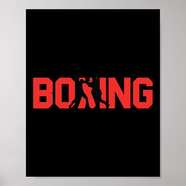 Fun Boxing-Geschenk Sparring-Partner Boxer Poster (Vorne)