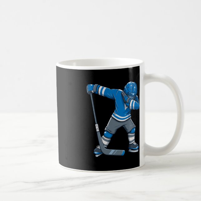 Fun Boy Kid Ice Hockey Dab Apparel1 Kaffeetasse (Rechts)
