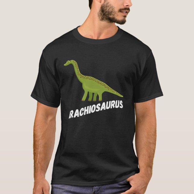 Fun Brachiosaurus Dinosaur T-Shirt (Vorderseite)