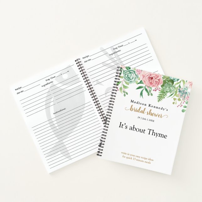 Fun Brautparty Schnelle neue Rezept Notizbuch (Innenseite)