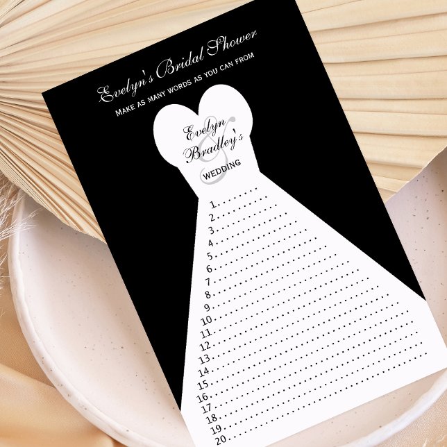 Fun Brautparty Word Games - Black (Von Creator hochgeladen)