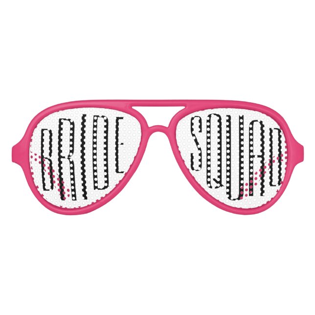 Fun Bride Squad Bachelorette Wedding Party Liebhab Partybrille (Vorderseite)