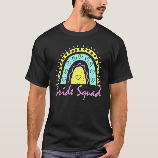 Fun Bride Squad Junggeselinnen-Abschied Crew passt T-Shirt (Vorderseite)
