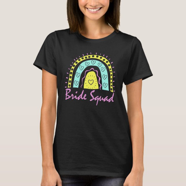 Fun Bride Squad Junggeselinnen-Abschied Crew passt T-Shirt (Vorderseite)