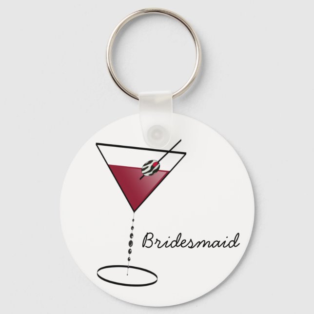 Fun Bridesmaid Liebhaber Schlüsselanhänger (Vorderseite)