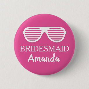 Fun Bridesmaid Name Abzeichen-Taste für Hochzeitsf Button