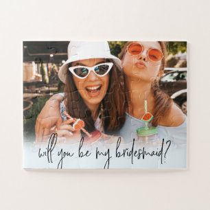 Fun Bridesmaid Vorschlag Custom Foto Puzzle