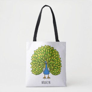 Fun bright bright peacock bird Illustration