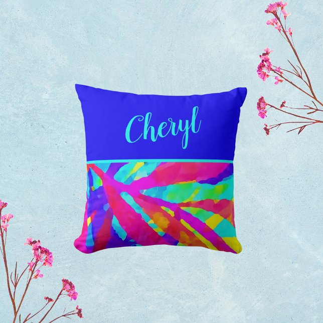 Fun Bright farbenfroh Moderne Personalisiert Kissen (Von Creator hochgeladen)