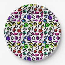 Fun Bright farbenfroh Modernes Party Muster