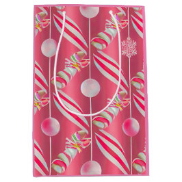 Fun Bright Pink Candy Lane Collection Mittlere Geschenktüte