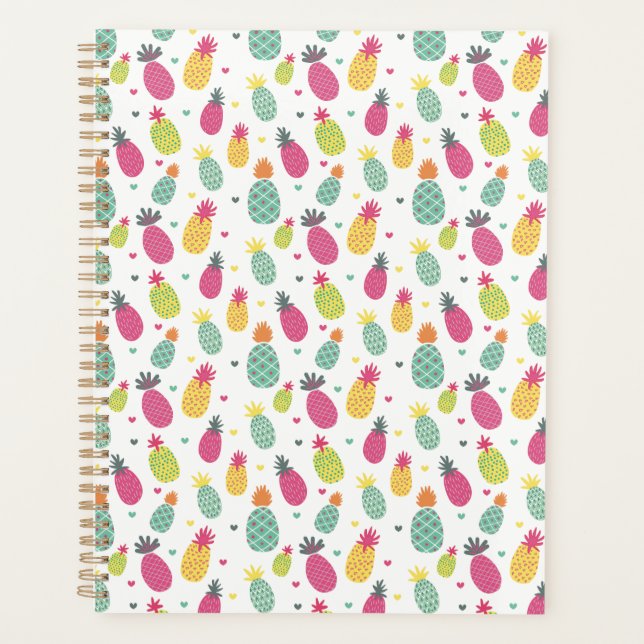 Fun Bright tropisches Ananas Muster Planer (Vorderseite)