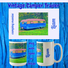 Fun Bright Vintag Camper Trailer Zweifarbige Tasse