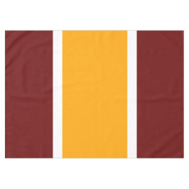 Fun Bright Yellow Retro Red Summer Streifen Tischdecke