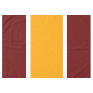 Fun Bright Yellow Retro Red Summer Streifen Tischdecke