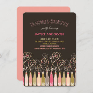 Fun Bubble Celebrations Junggeselinnen-Abschied la Einladung