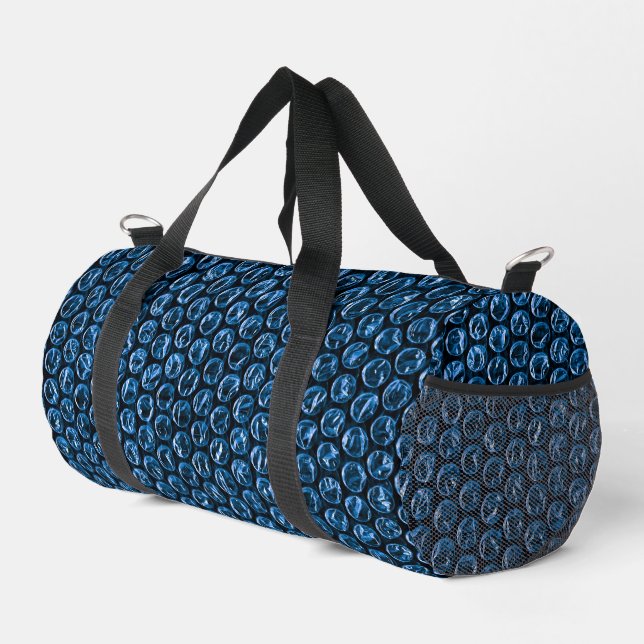 FUN Bubble Wrap Blue Duffle Bag (Rechte Ecke)