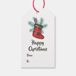 Fun Buffalo Kariert Lumberjack Bär Weihnachten Geschenkanhänger