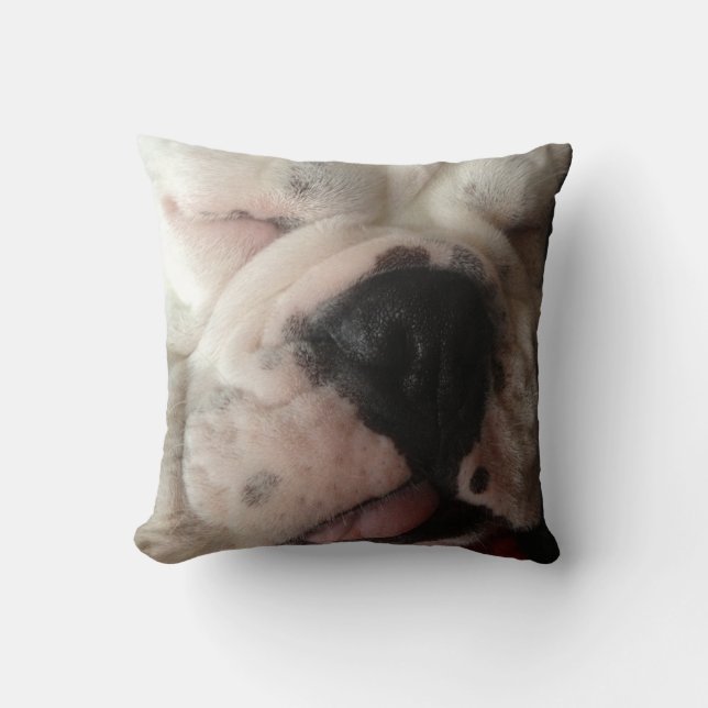 Fun Bulldog Mushed Face Kissen (Vorderseite)