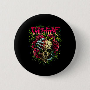 Fun Bullet meine Valentine Schädel-Rose und rotes Button