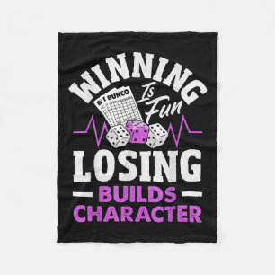 Fun Bunco Dice Game Fächer Herzschlag für Bunco Ba Fleecedecke