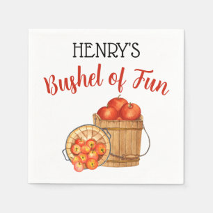 Fun-Bushel! Custom Apple Geburtstagspartei Serviette
