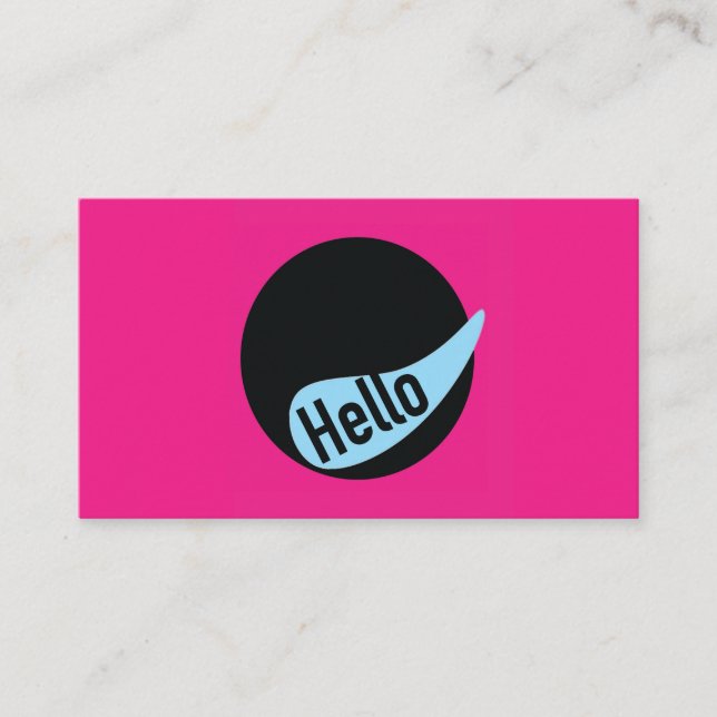 Fun Business Card template Visitenkarte (Vorderseite)
