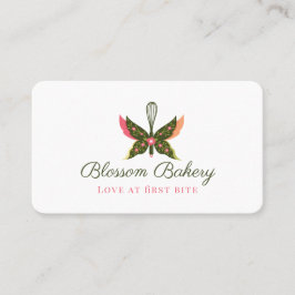 Fun Butterfly Blossom Blumengarten Bäckerei Whisky Visitenkarte