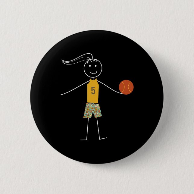 Fun Bysketbyll Girls Bysketbyll Player Button (Vorderseite)