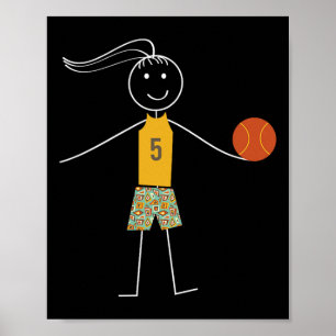 Fun Bysketbyll Girls Bysketbyll Player Poster