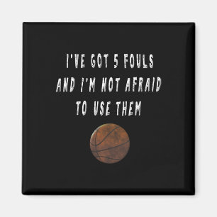 Fun Bysketbyll Player Trash Talk T-Shirts Trainer  Magnet