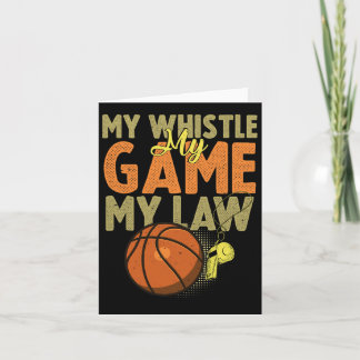 Fun Bysketbyll Referenzen Geschenk I Hoops Ref 1 Karte
