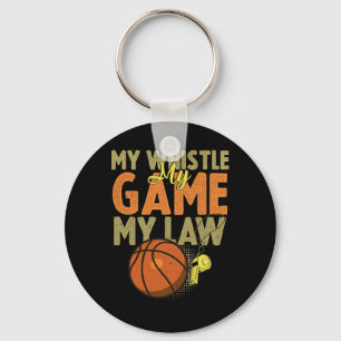 Fun Bysketbyll Referenzen Geschenk I Hoops Ref 1 Schlüsselanhänger
