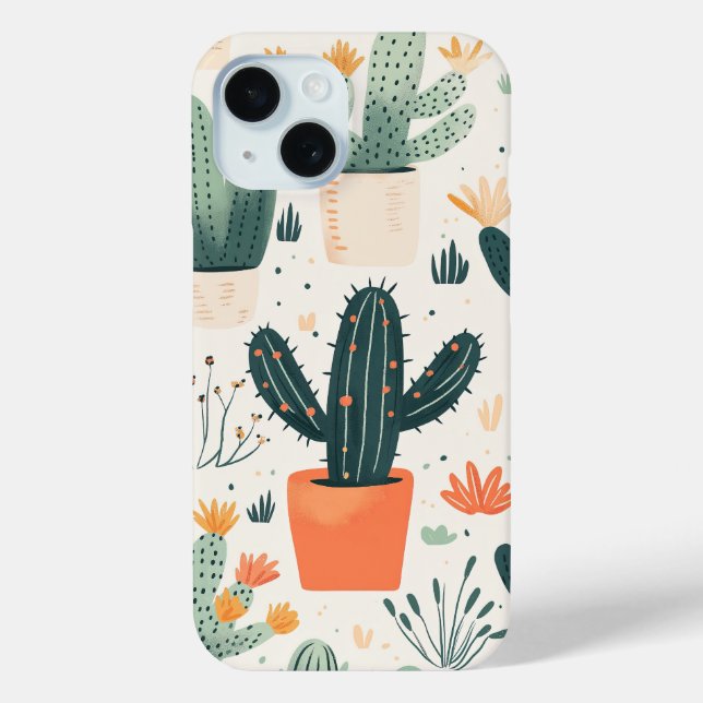 Fun Cactus iPhone Cover (Rückseite)