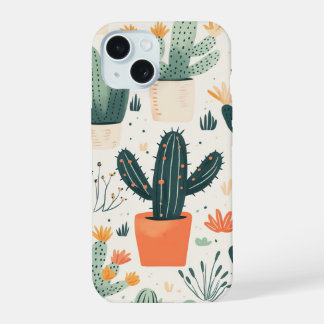 Fun Cactus iPhone Cover 15 Hülle