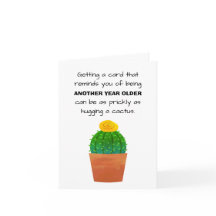 Fun Cactus Pflanze Image Happy Birthday Gruß