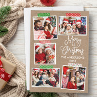 Fun Calligraphy Kraft Merry Christmas Craft Band