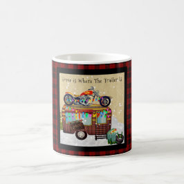Fun Camper Trailer Trash Quotes Buffalo Kariert Kaffeetasse
