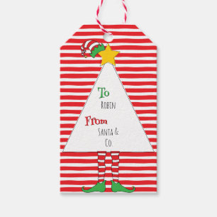 Fun Candy Camouflage Elf Geschenkanhänger