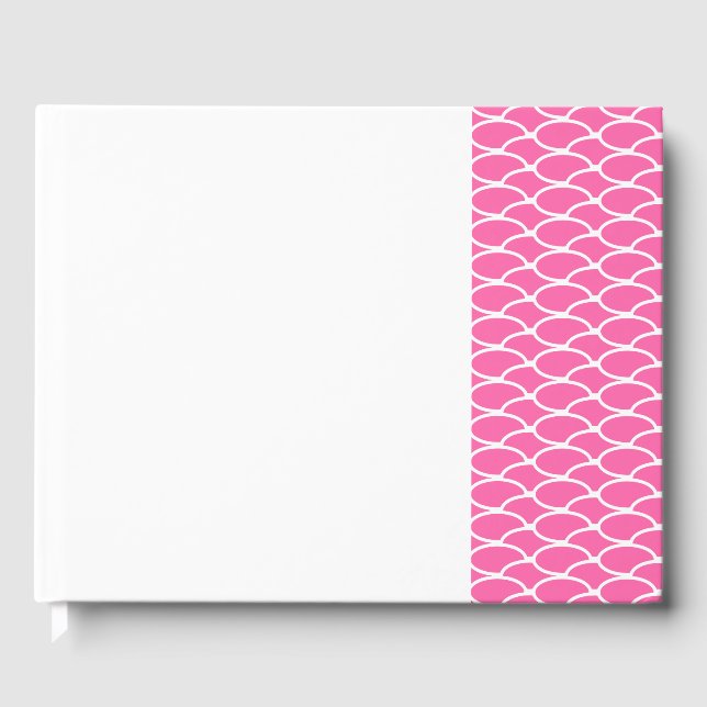 Fun Candy Pink mit der rechten Seite, um gezogene  Gästebuch (Vorderseite)